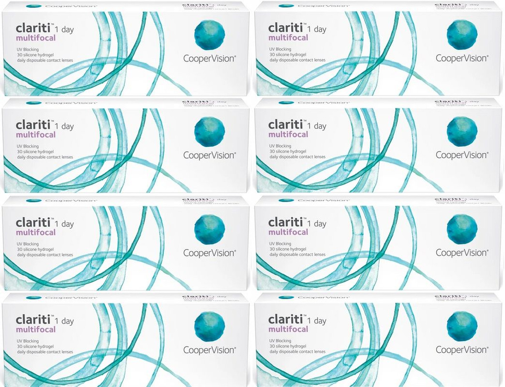 Clariti 1 Day Multifocal 0.00 / HIGH (ADD от +2.50 до +3.00) / 14.1 / 8.6, 240 штук (8 пачек по 30 линз), #1