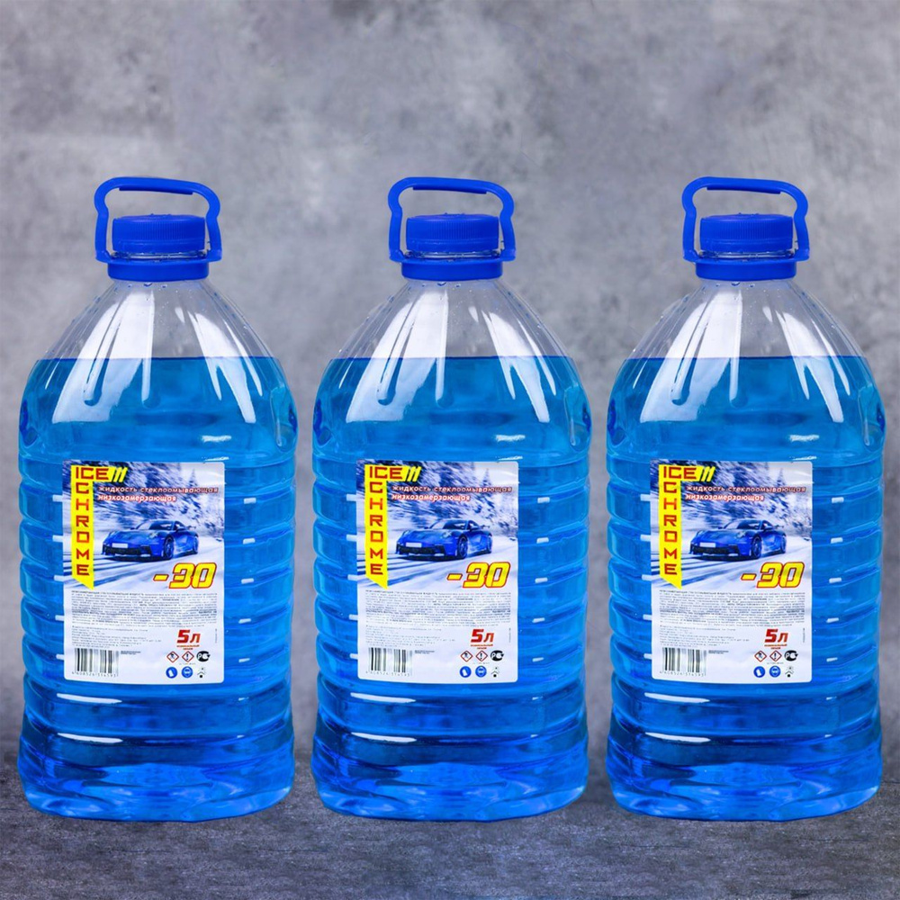Жидкость стеклоомывателя зимняя 5 л CLEAR VIEW -30 С / Незамерзайка для авто (кристаллизация -18С) / #1