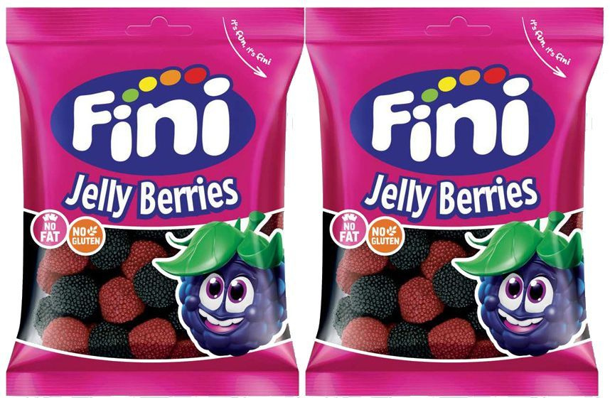 Жевательный мармелад Fini Jelly Berries, 90г x 2шт. Фини Лесные ягоды  #1