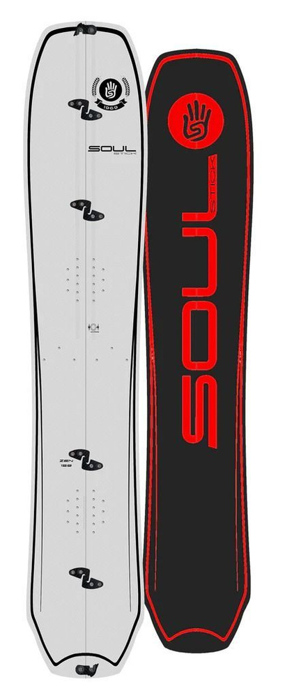 Сноуборд (сплитборд) SOUL STICK ZEN SPLITBOARD 158 White Dart #1