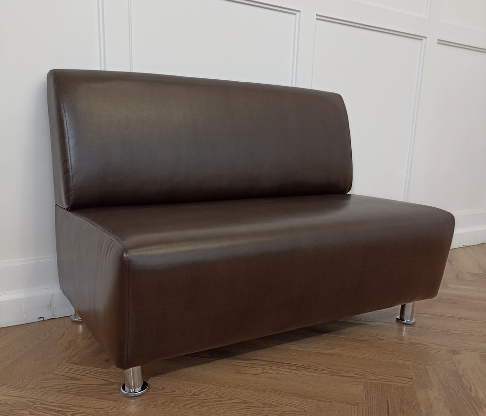 RONUM Прямой диван, механизм Нераскладной, 110х67х77 см,темно-коричневый  #1
