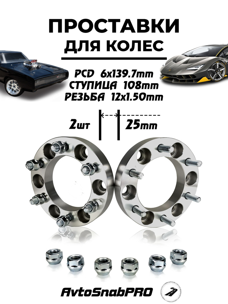 Secret Wheels  Проставка для колесных дисков D108, 2 шт. #1