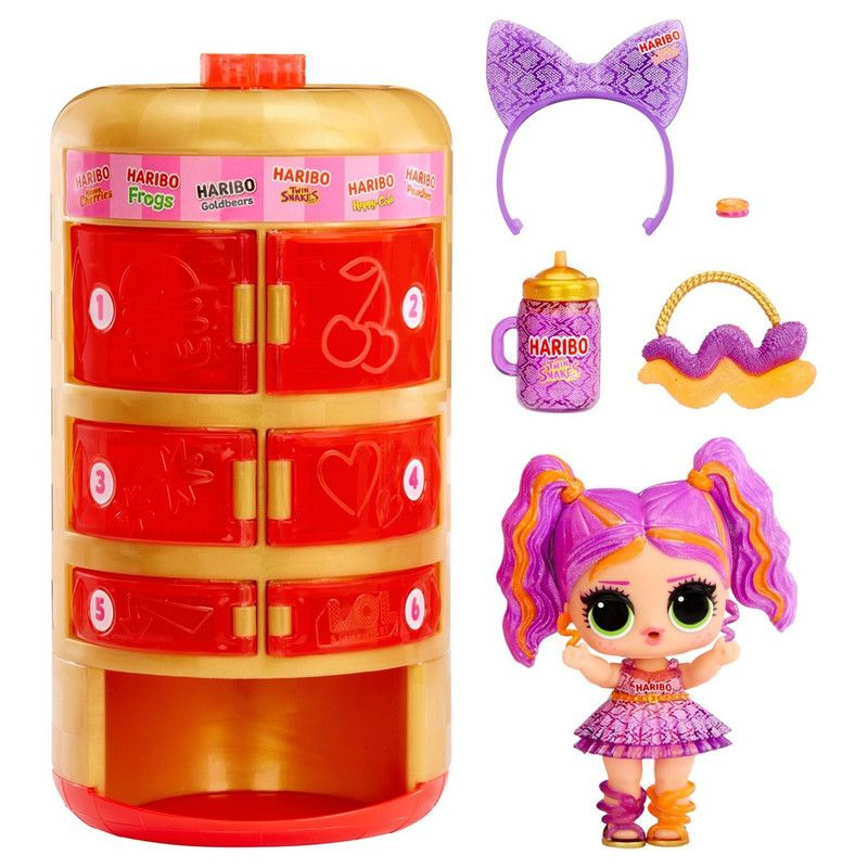 Игровой набор из 3 кукол L.O.L. Surprise! Loves Mini Sweets Haribo Vending Machine Doll, куклы и аксессуары #1