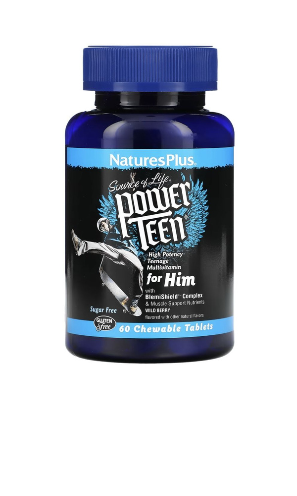 Комплекс Мультивитаминов для Мальчиков-Подростков NATURESPLUS Power Teen High Potency Teenage Multivitamin #1