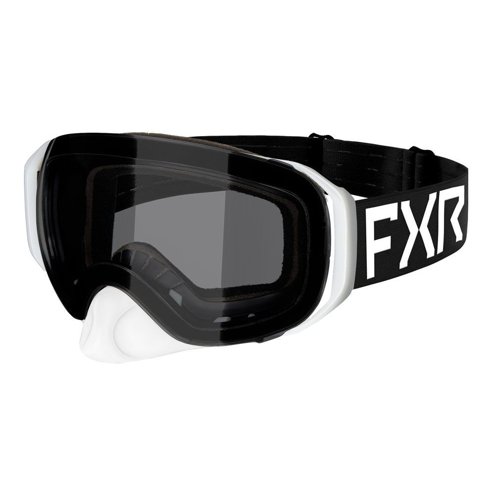 Зимние очки маска для снегохода и мотоцикла FXR Ride X Spherical без подогрева, Black/White  #1