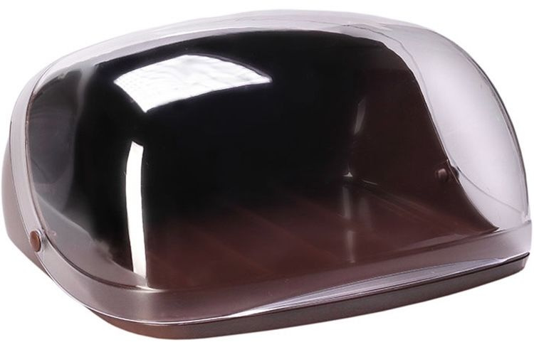 Хлебница IDEA / Идея М1180 из полистирола и полипропилена, коричневая / корзинка для хлеба / контейнер #1