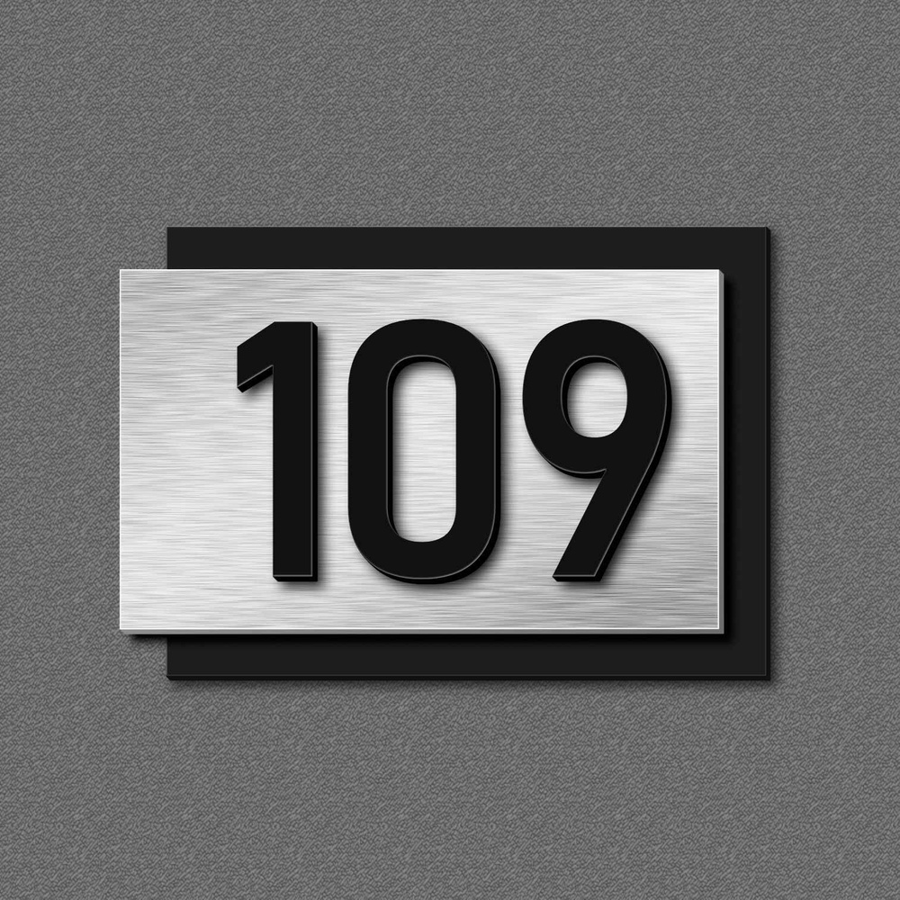 Цифры на дверь, табличка с номером 109 #1