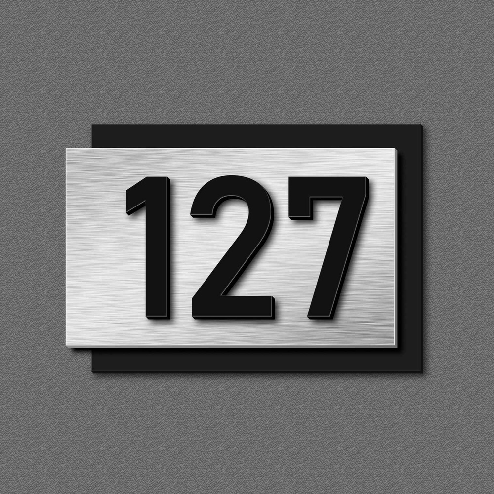 Цифры на дверь, табличка с номером 127 #1
