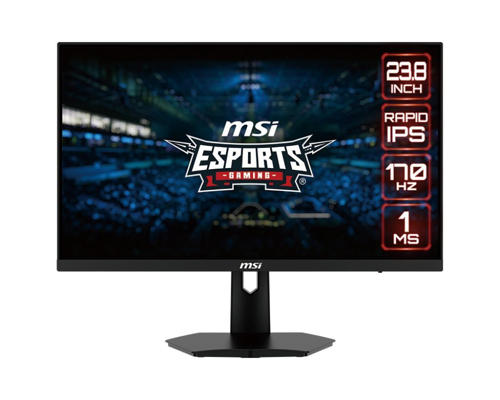 MSI 23.8" Монитор G244F, 1920x1080, 165 Гц, IPS, черный, черный #1