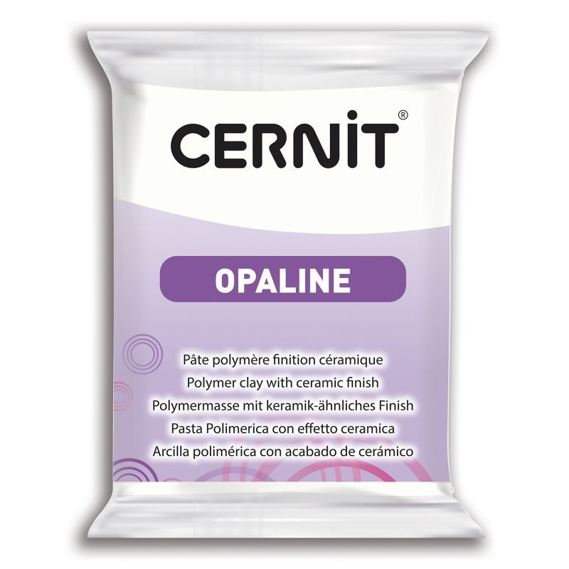 Полимерный моделин "Cernit Opaline" №010 белый с фарфоровым эффектом 56гр.  #1