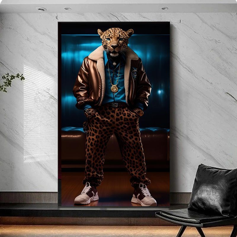 Pechat vip Картина "Интерьерная на холсте Брутальный Тигр", 70 х 40 см  #1