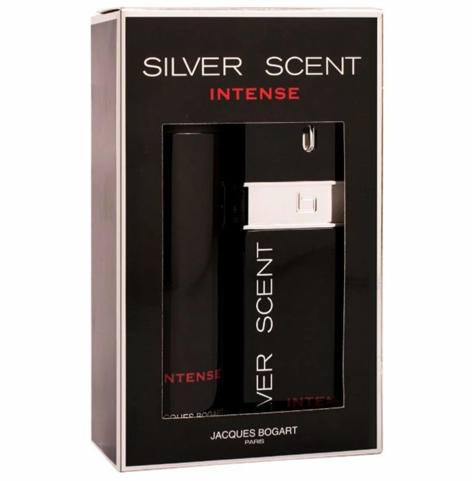 Jacques Bogart Туалетная вода PARIS Coffret Silver Scent Intense EDT 100 ml + Body Spray 200 ml - Набор #1