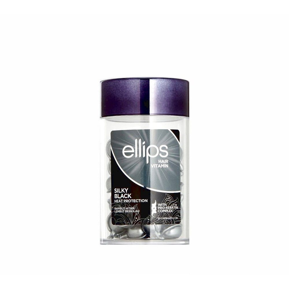 Масло для волос Ellips Pro-Keratin Complex Silky Black - 1 шт #1