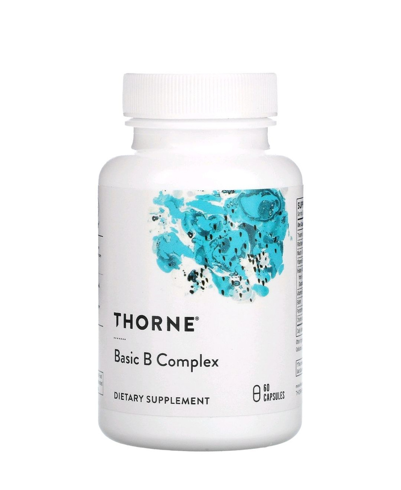 Thorne, комплекс витаминов группы B, Basic B Complex 60 капсул #1