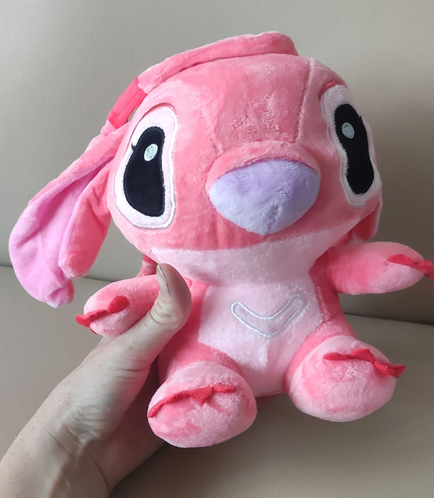 Мягкая плюшевая игрушка Стич. 20 см. Игрушка мягкая розовый Стич (Stitch).  #1