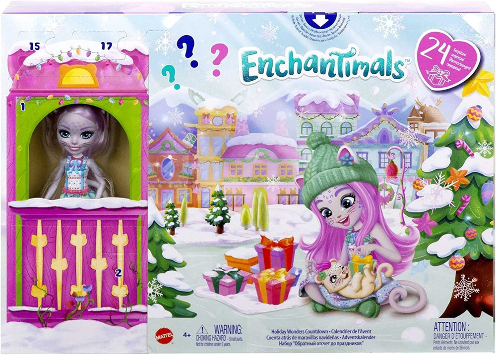 Адвент календарь Enchantimals с куклой Сибилл Снежный Барс, HHC21  #1