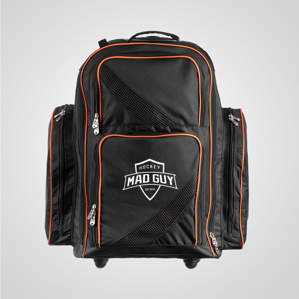 Рюкзак хоккейный на колесах Limited Edition MAD GUY SR (черн/оранж) #1
