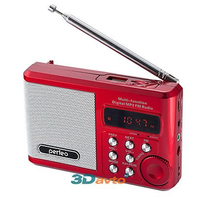 Радиоприемник mini Perfeo Sound Ranger УКВ+FM, MP3 (USB/TF), USB-audio, BL-5, красный  #1
