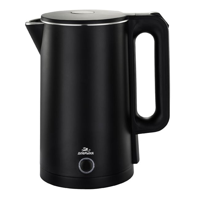 OMEGAAVTO Электрический чайник Чайник Добрыня эл DO-1245B (1.8л) 2200Вт нжс/пл, двойная стенка черный #1