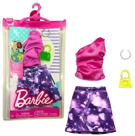 Одежда для кукол Барби, игрушки для девочки Mattel Barbie Complete Looks Assorti GWC27_HJT19  #1