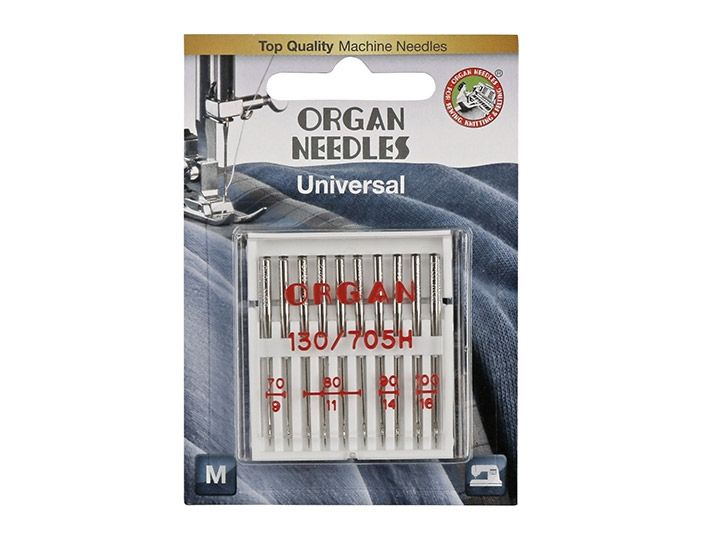 Иглы ORGAN для швейных машин универсальные №70-100 Blister,упаковка 10шт  #1