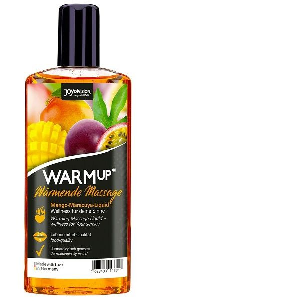 Разогревающие съедобное массажное масло Joy Division WARMup с ароматом манго и маракуйи - 150 мл.  #1