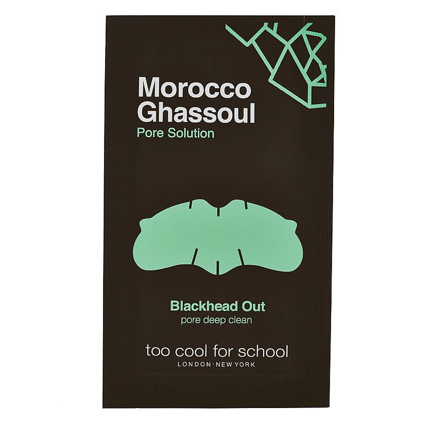 TOO COOL FOR SCHOOL Очищающие полоски для носа против черных точек Morocco Ghassoul 1 шт.  #1