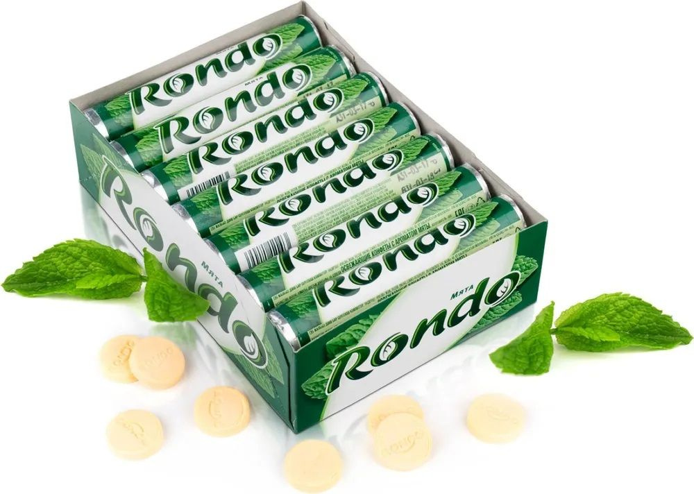 Конфеты драже Rondo освежающие, 14 шт по 30 г , Мята #1