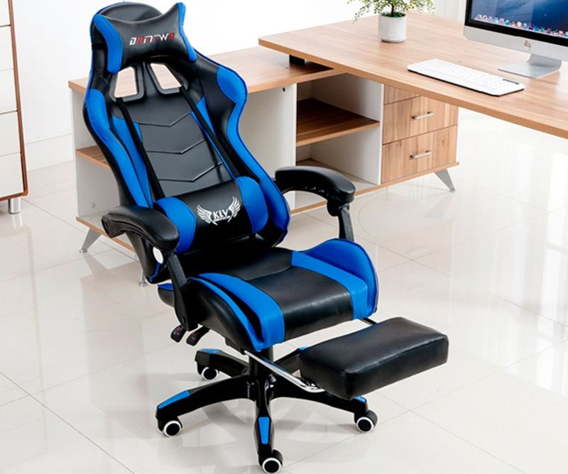 Компьютерное игровое кресло 202F Синее. #1