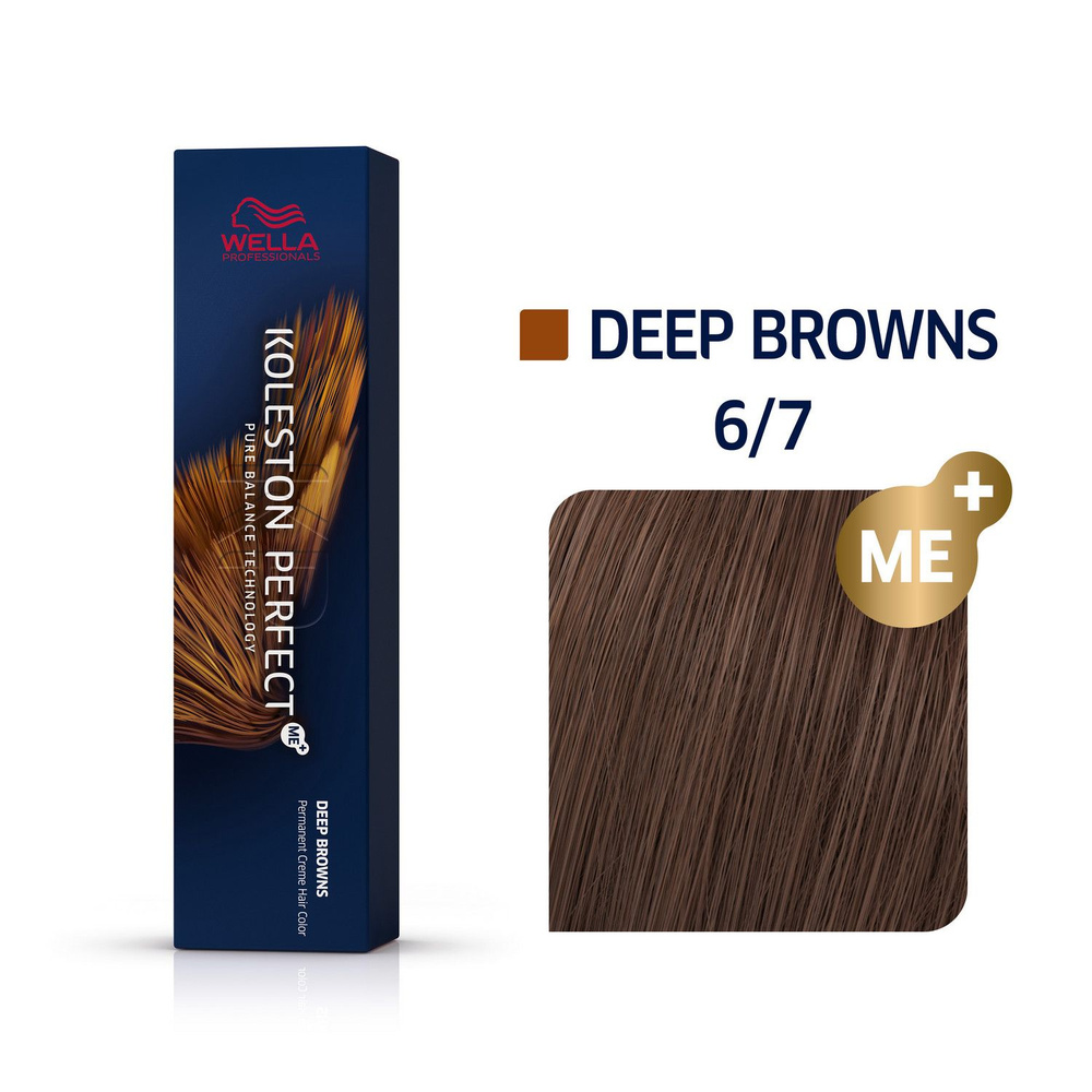 Wella Professionals Koleston Perfect Me+ Профессиональная стойкая крем-краска для волос 6/7 Темный блонд #1