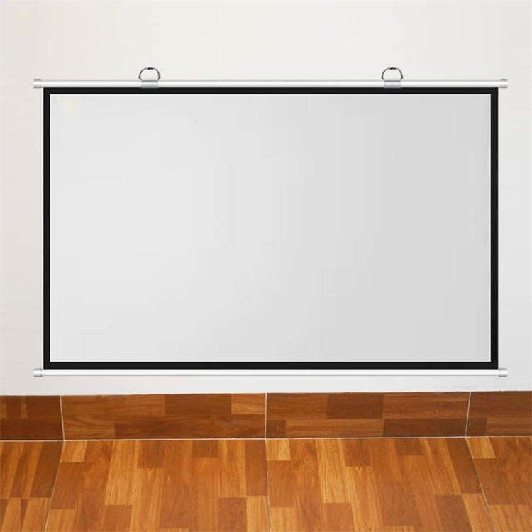 Экран для проектора рулонный, 60 ДЮЙМОВ, белый матовый ПВХ Shakachu ...