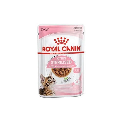 Royal Canin Kitten Sterilised (Желе) Влажный корм для стерилизованных котят до 12 месяцев, 6 паучей по #1