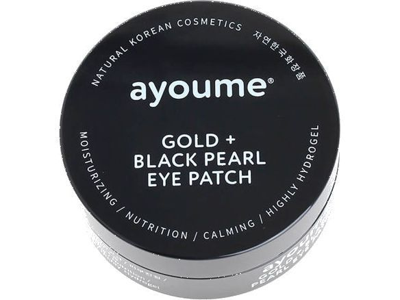 Ayoume Патчи для глаз с золотом и черным жемчугом Gold+Black Pearl Eye Patch, 60 шт  #1