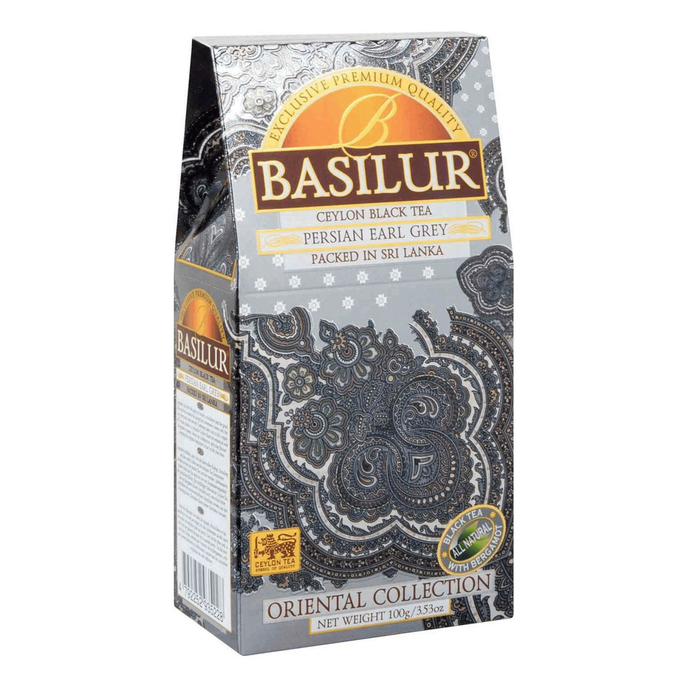 Чай черный Basilur Persian Earl Grey листовой с бергамотом 100 г #1