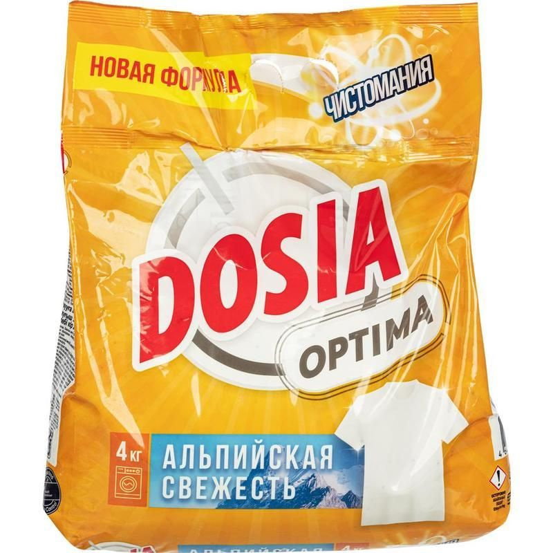 Стиральный порошок-автомат Dosia Optima "Альпийская свежесть", 4кг (4640018993268), 4шт.  #1