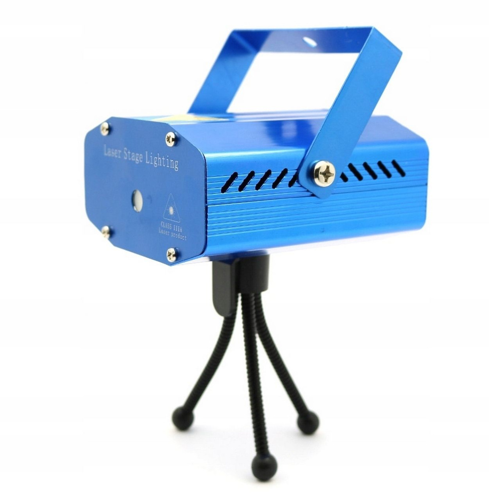 Лазерный проектор RoHS JIN-5 (точки+фигуры+микрофон) (синий) #1