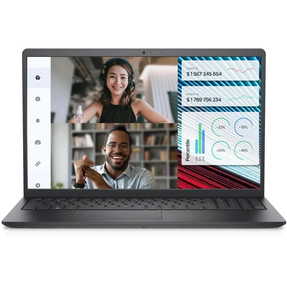 Dell Vostro 3520 Ноутбук 15.6", Intel Core i3-1215U, RAM 8 ГБ, SSD 512 ГБ, Intel UHD Graphics, Без системы, #1