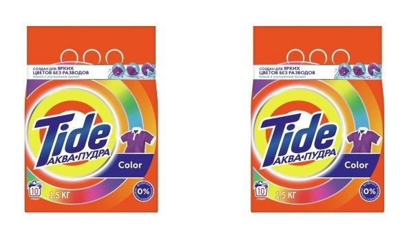 Tide Стиральный порошок Color, 1.5 кг, 2 шт #1