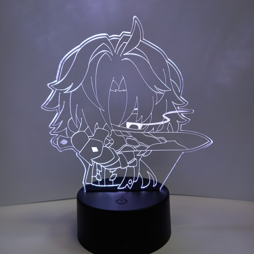 3D светильник-ночник, лампа по игре: Honkai: Star Rail, Хонкай , Блэйд  #1