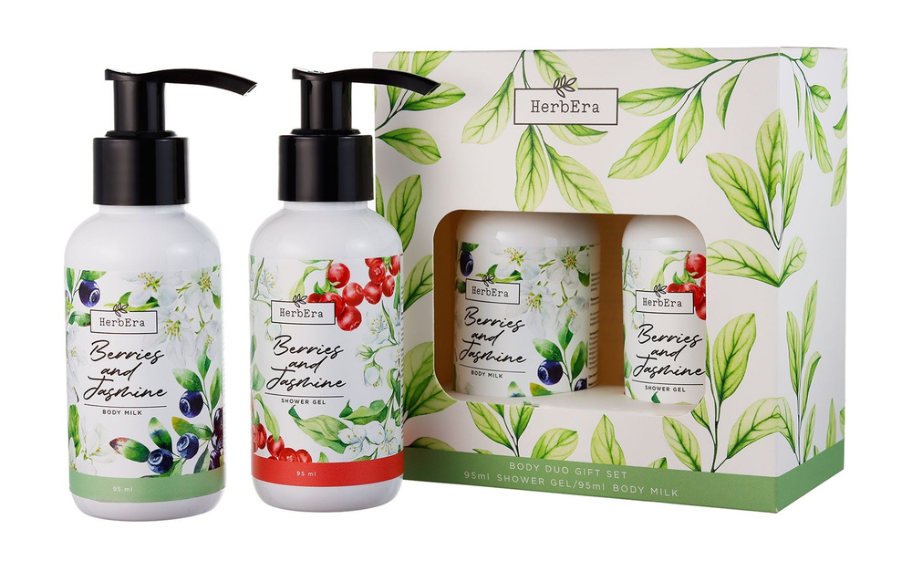 Набор для ухода за телом с ароматом лесных ягод и жасмина / HerbEra Berries and Jasmine Body Duo Gift #1