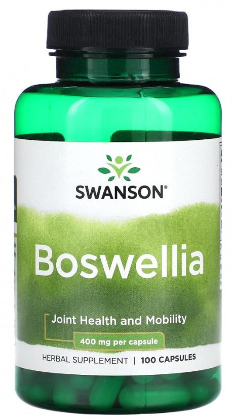 Босвеллия 400 мг 100 капсул, SWANSON Boswellia, Пищевая добавка для ...