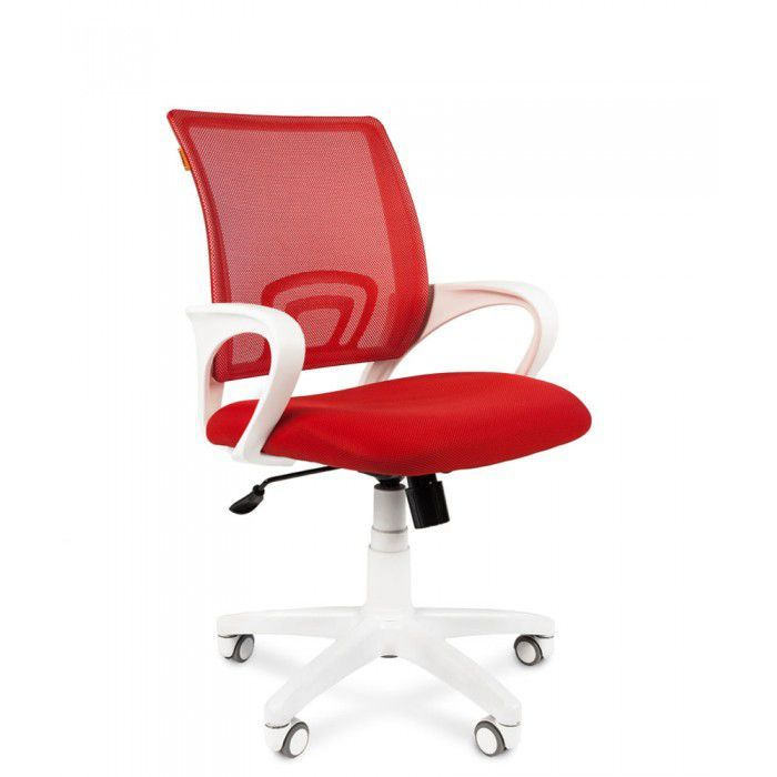 Кресло Chairman 696 белый пластик TW-19/TW-69 красный #1