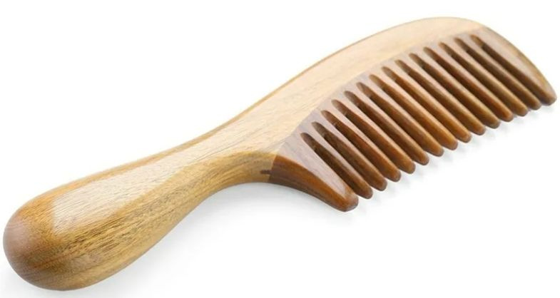 Iron Style Расческа-гребень для волос, деревянная, с круглой ручкой  #1