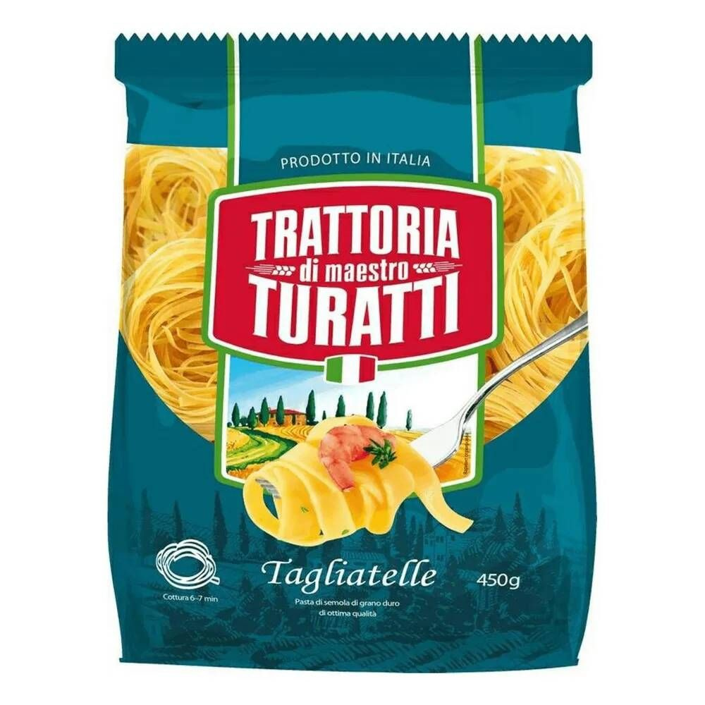 Макаронные изделия Trattoria di Maestro Turatti Tagliatelle Гнезда 450 гр*4 шт  #1