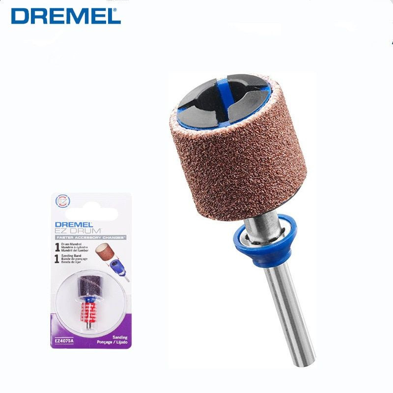 Dremel EZ407SA Барабанная шлифовальная лента EZ и оправка, совместимые со всеми инструментами Dremel #1