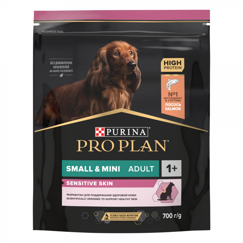 Purina Pro Plan Mini Корм для собак мелких пород с Лососем, 700 г #1
