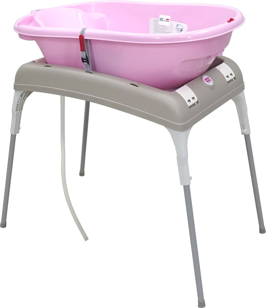 Комплект ванночка Ok Baby Onda + подставка универсальная Розовый  #1