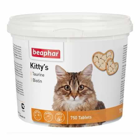 Кормовая добавка Витамины для кошек Kittys+Taurine-Biotine, 750таб.  #1