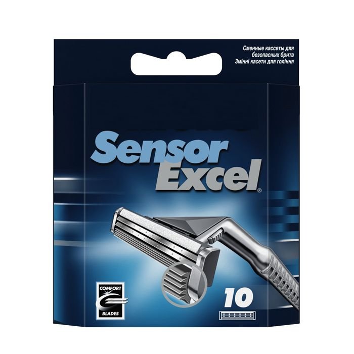 Сменные кассеты для бритья Сенсор Sensor Excel, 10 шт #1