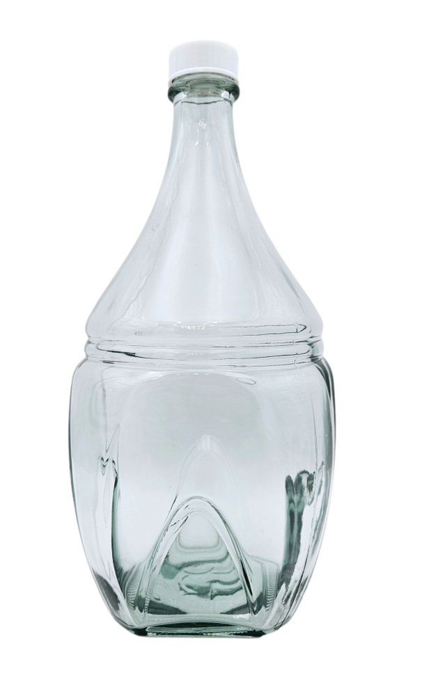 Бутылка стеклянная 4 литра прозрачная Craft Bottle Aida #1